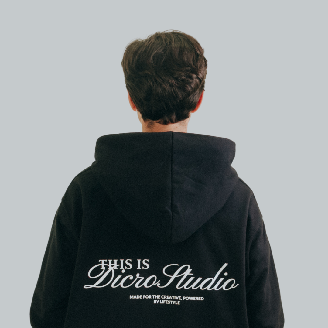 Sign DicroStudio Hoodie - Negro