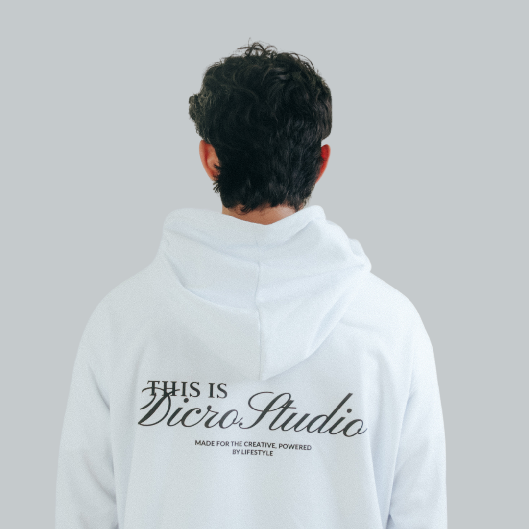 Sign DicroStudio Hoodie - Blanco